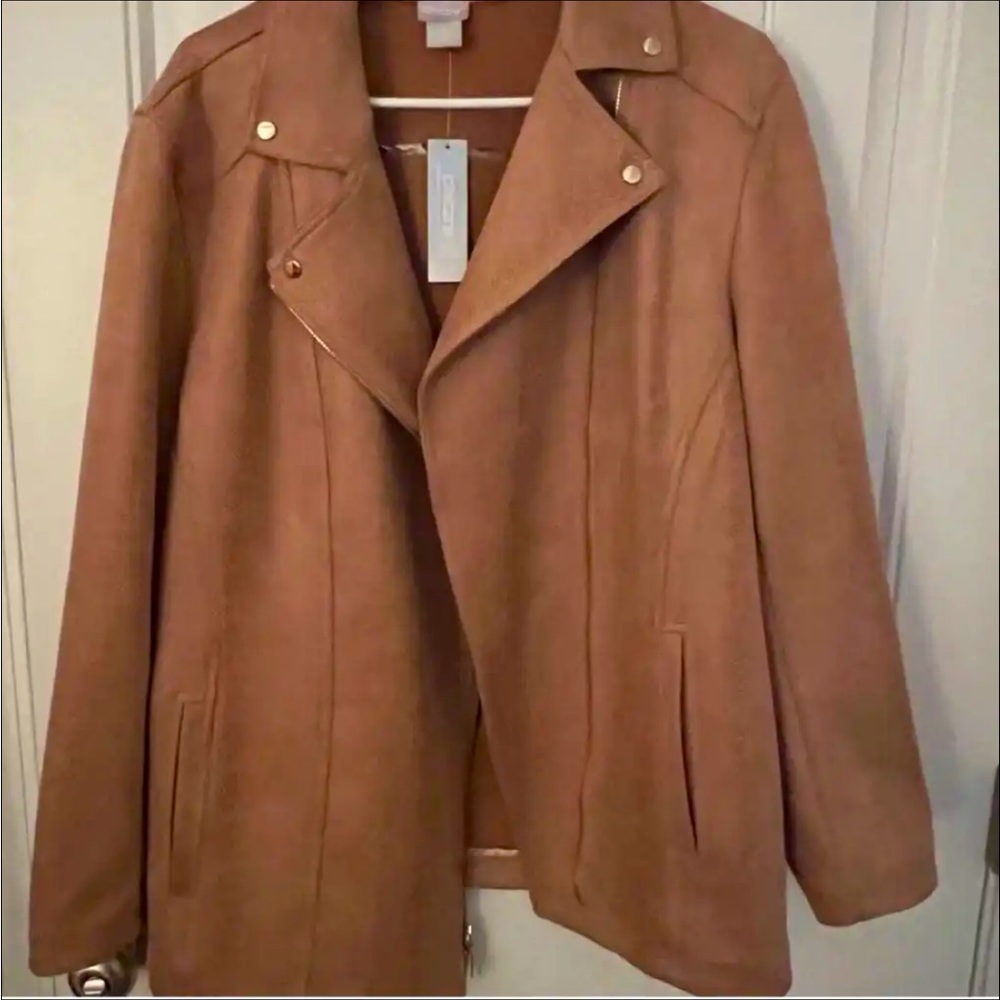 Chicos Jacket! 🔥 ultra suade 2 colors- Size 4 Chicos size or (16-18) tag says 3